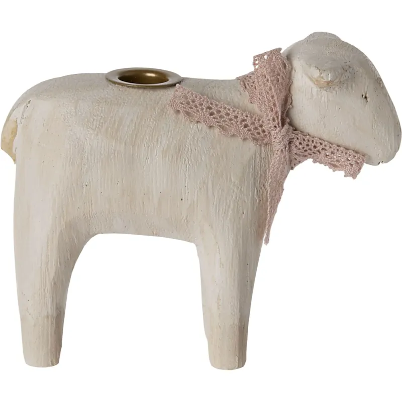 I lager Maileg Candle Holder, Lamb - Rose
