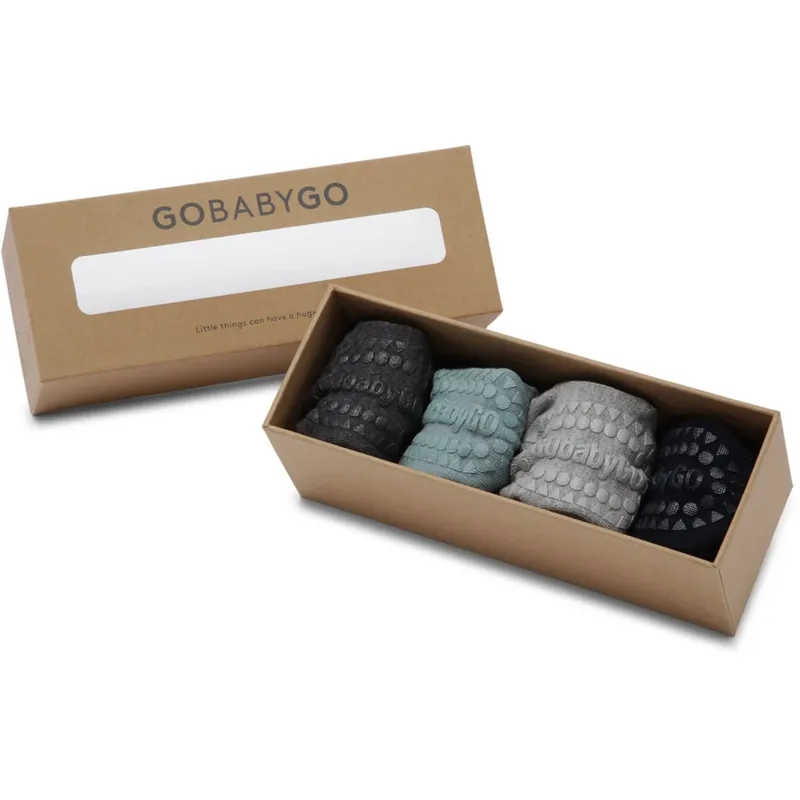 Gobabygo Grey/Blue/Blue/Grey Combo Box Bambu Snabb leverans