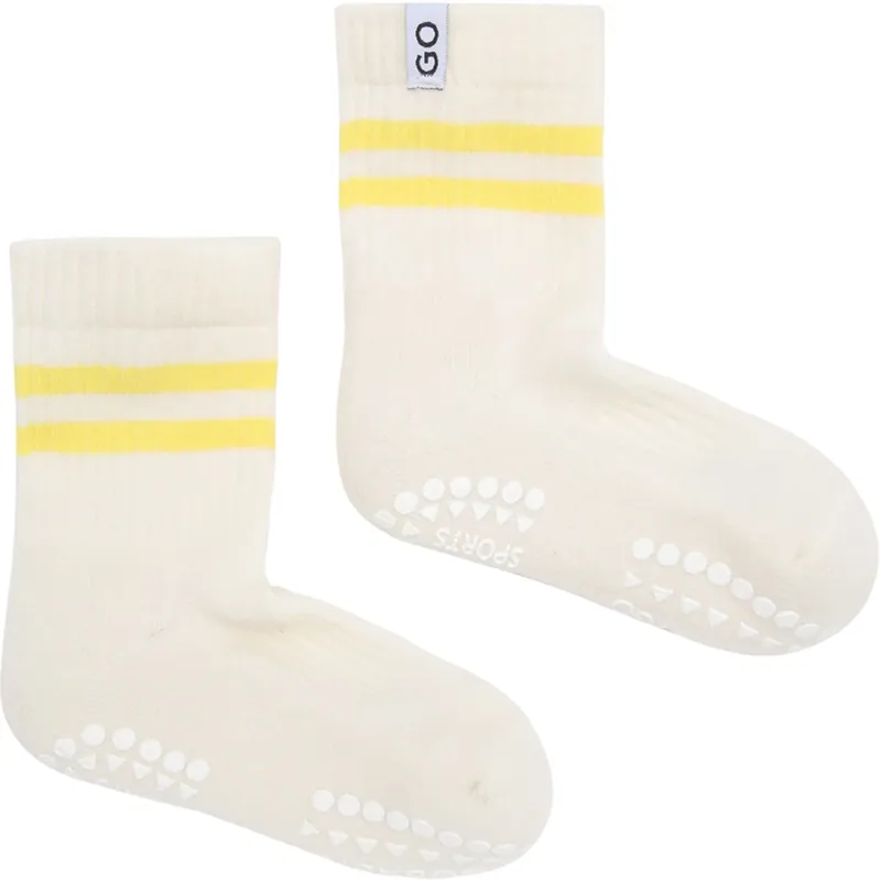 Gobabygo Yellow Non-Slip Sport Strumpor Handla nu
