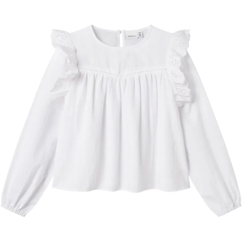 Name It Bright White Kanya Skjorta Endast denna vecka