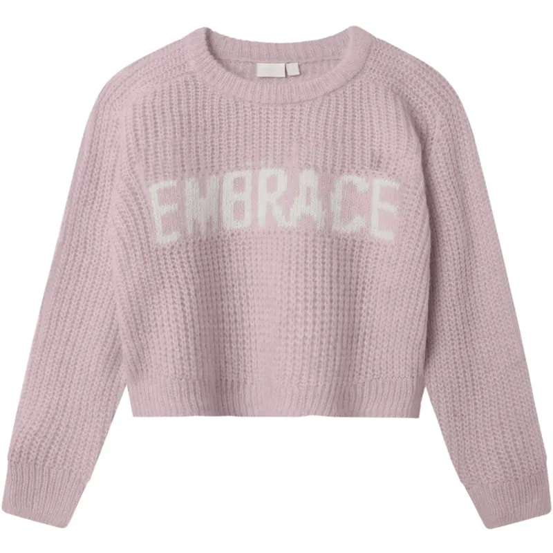 Nedsatt pris Name It Burnished Lilac Kerda Kort Stickad