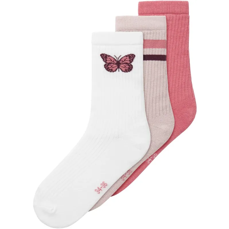 Name It Bright White Luna 3-Pack Strumpor Snabb leverans