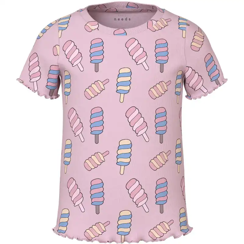 Begränsat erbjudande Name It Ballerina Icecream Vemma AOP Slim T-Shirt