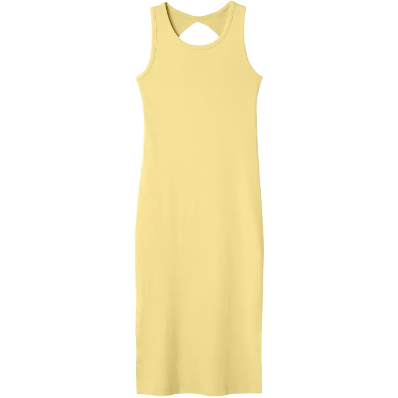 Name It Lemon Meringue Jalgos Maxi Tank Klänning Snabb frakt