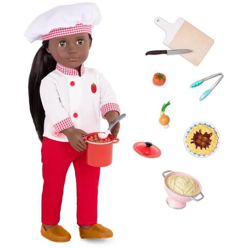 Erbjudandepris Our Generation Docka Chantel Køkkenchef