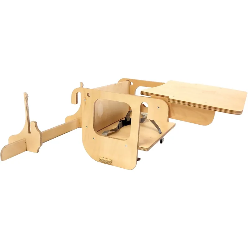 Beställ idag Duck Woodworks Natural High Chair Add-on för Learning Tower