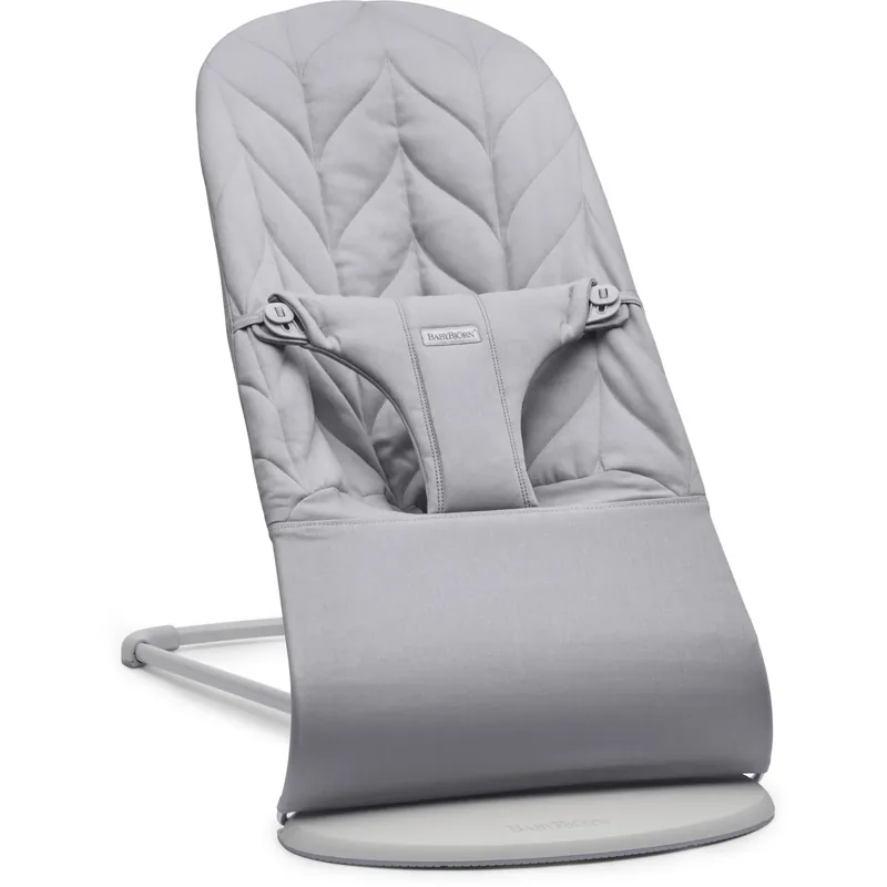 Snabb frakt BabyBjörn Light Grey Skråstol Bliss Blomsterbladsquilt