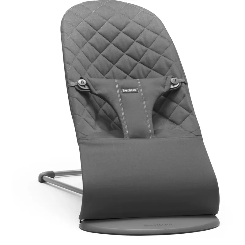 Kampanjpris BabyBjörn Anthracite Grey Skråstol Bliss Klassisk Quilt