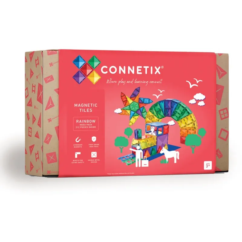 Connetix Rainbow Mega Pack 212 Styks Kampanjpris
