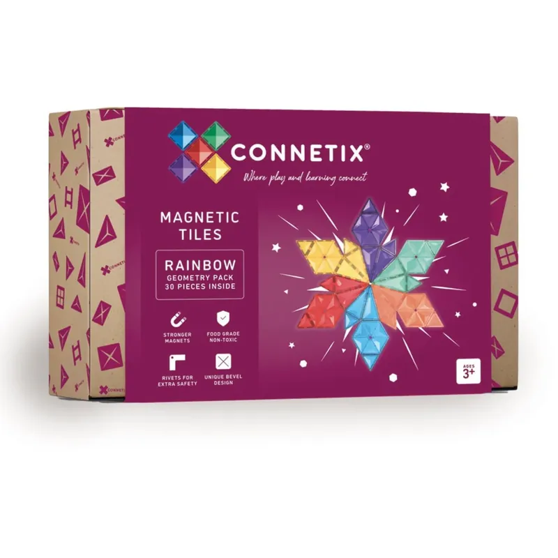 Sista chansen Connetix Rainbow Geometry Pack 30 Styks