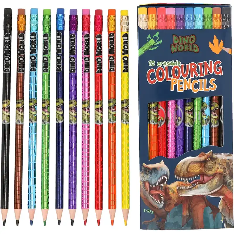 Kampanj Dino World Erasable Colouring Pencils