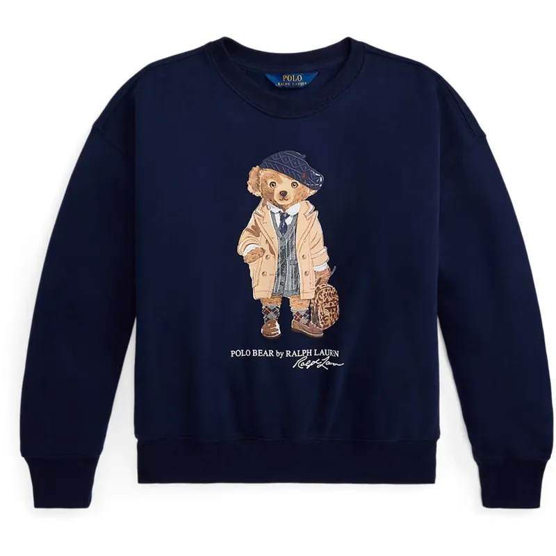 Polo Ralph Lauren Refined Navy Girl Sweatshirt Begränsat antal