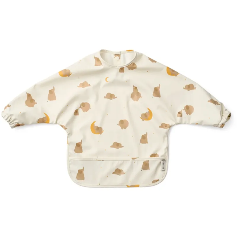 LIEWOOD Elephant / Creme De La Creme Merle Printed Cape Haklapp Trygg betalning
