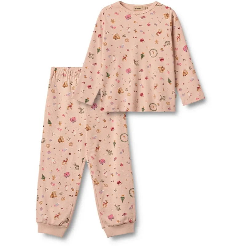I lager Wheat Rose Dust Holiday Nightwear Picoting Mila