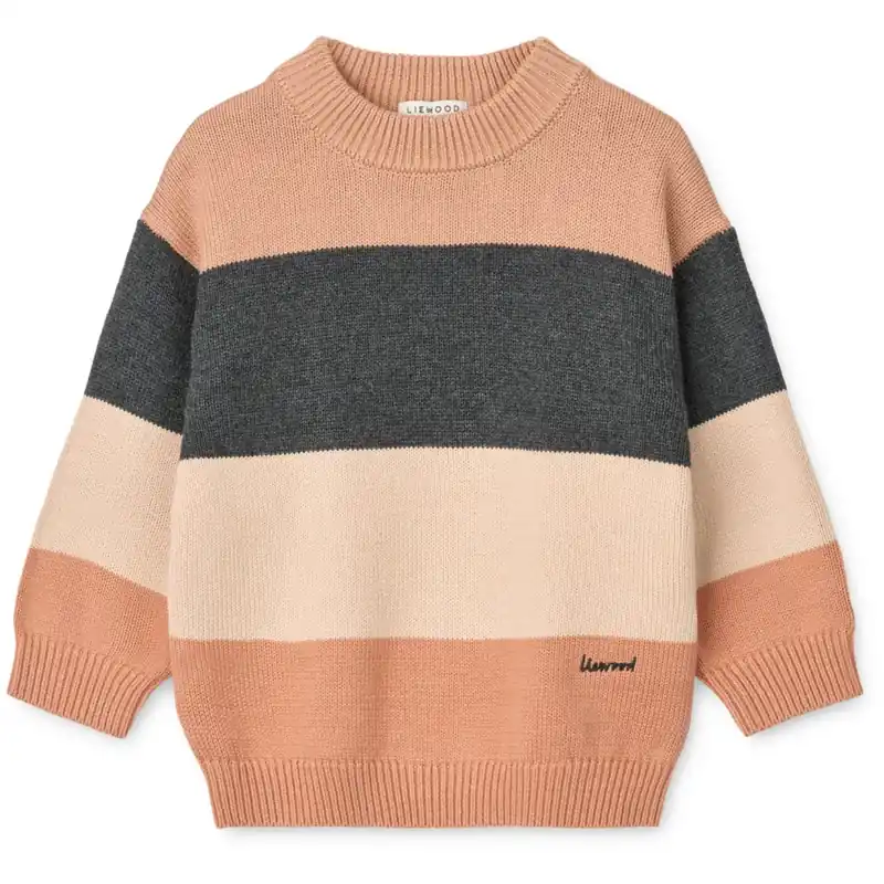 LIEWOOD Pale Tuscany Multi Mix Orlane Stripe Stickad Jumper Köp online
