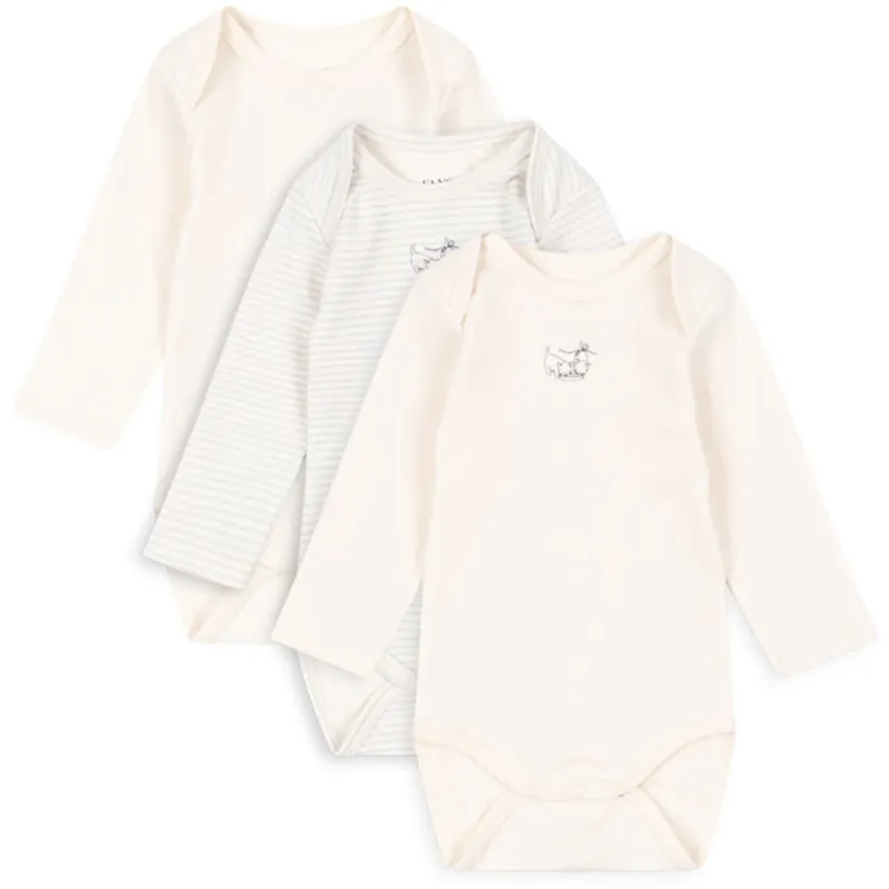 Konges Sløjd Fanga Blue Mix Fio Stripe 3 Pack Ls Body OCS Lägg i varukorgen