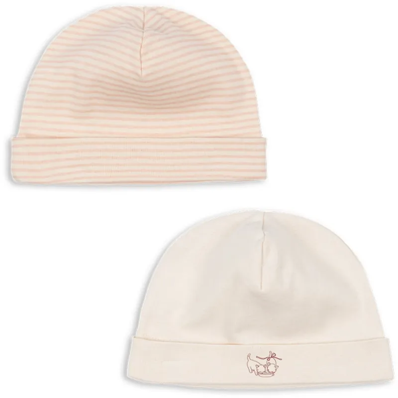 Expressleverans Konges Sløjd Fanga Blush Mix Fio Stripe 2 Pack Beanie OCS