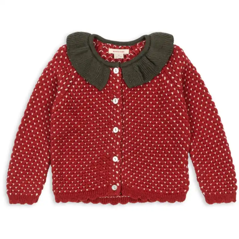 Konges Sløjd Barbados Cherry Strawberry Cardigan Kampanj