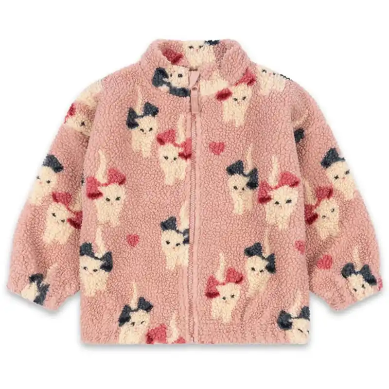 Konges Sløjd Bow Kitty Jody Teddy Jacket Grs Kundfavorit