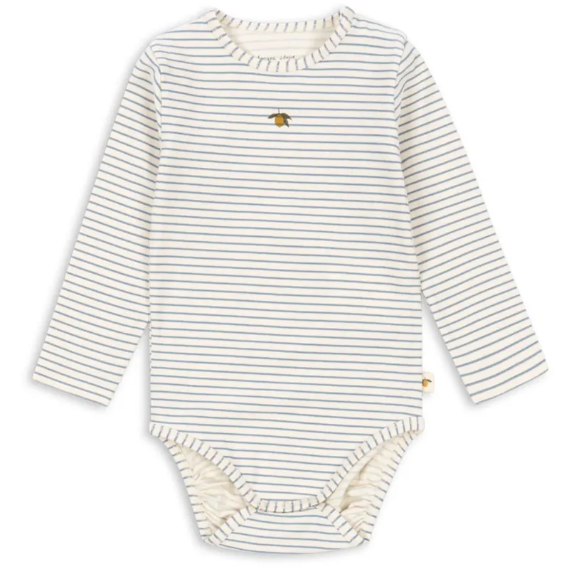 Premium Konges Sløjd Stripe Bluie Basic Ls Body GOTS