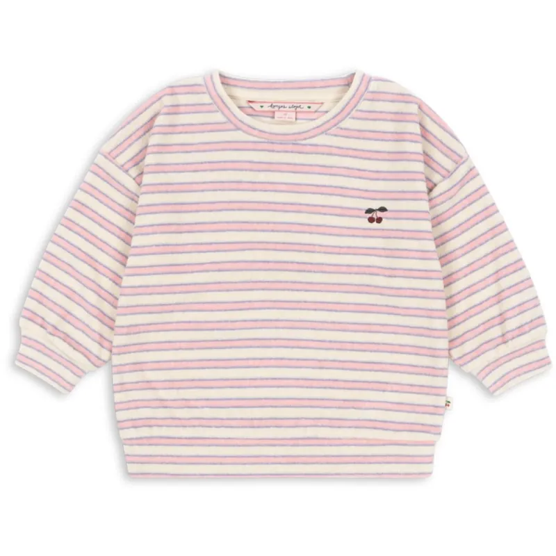 Konges Sløjd Lolly Stripe Itty Sweat Skjorta GOTS Lågt pris