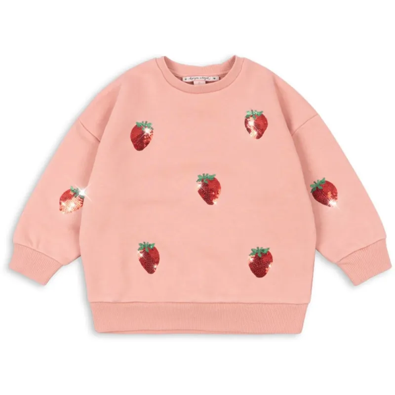 Bästa pris Konges Sløjd Mellow Rose Lou Paljet Sweat Skjorta Ocs
