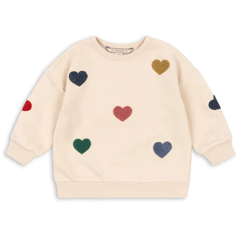 Konges Sløjd Multi Heart Lou Terry Sweat Skjorta Ocs Billig
