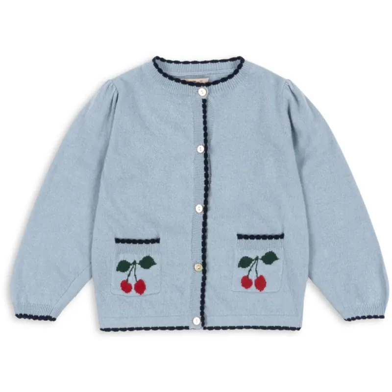 Konges Sløjd Blue Fog Alexa Stickad Cardigan Köp online