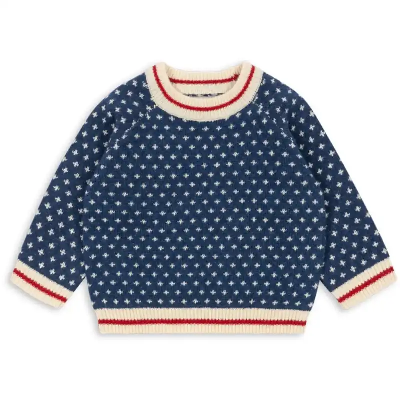 Konges Sløjd Blue Billi Stickad Sweater Begränsat antal