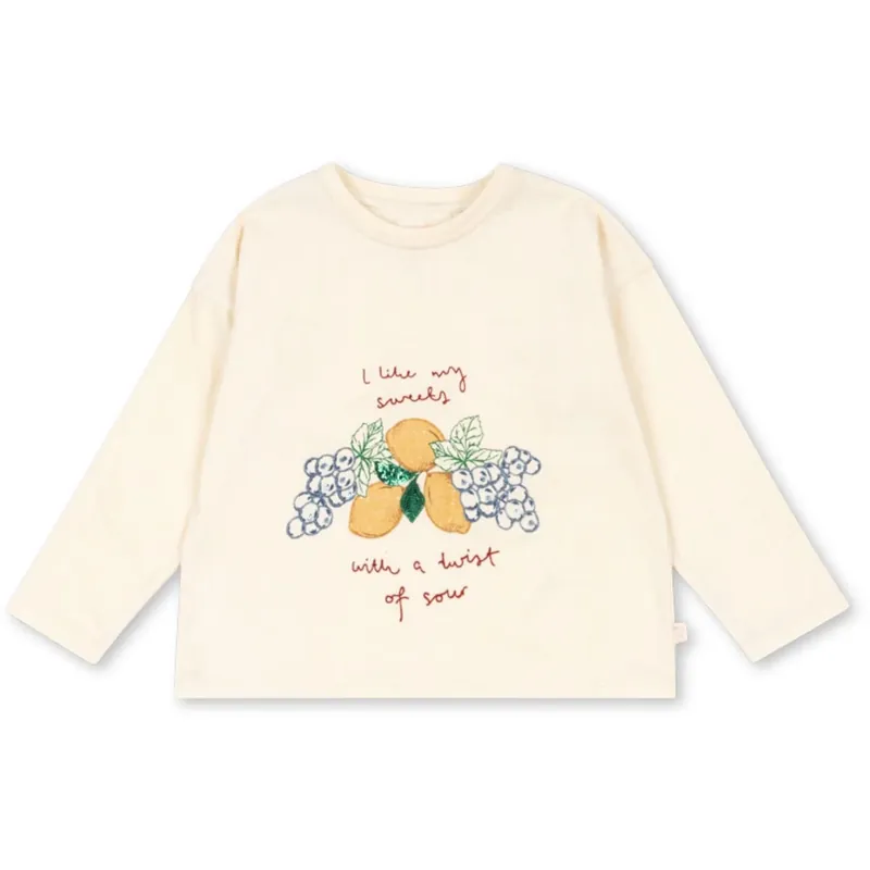 Konges Sløjd Twist Of Sour Lin Ls Tee GOTS Kampanjpris
