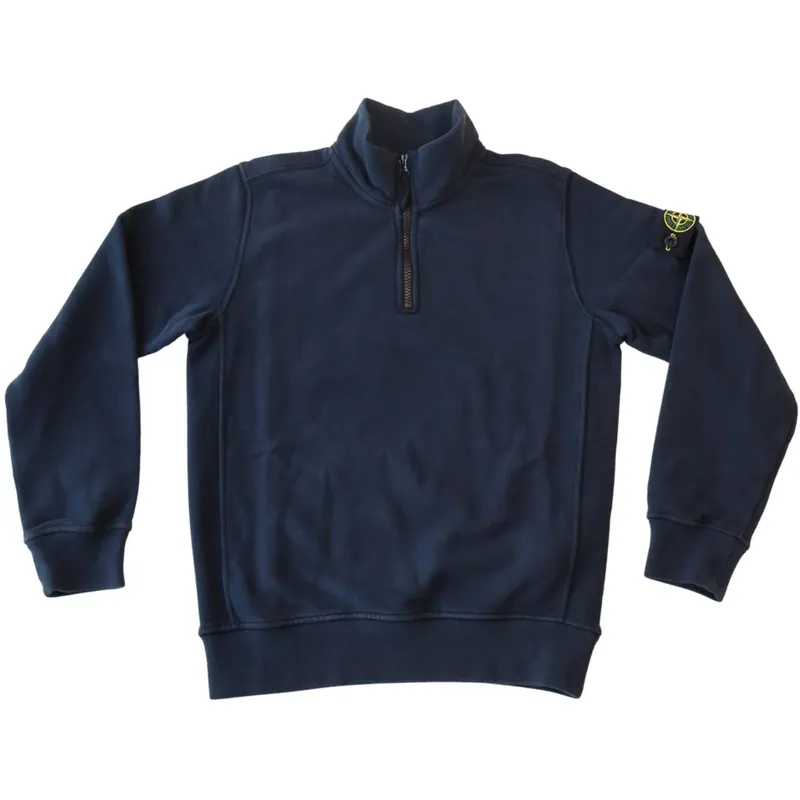 Stone Island Navy Blue Ls Pikétröja Billig
