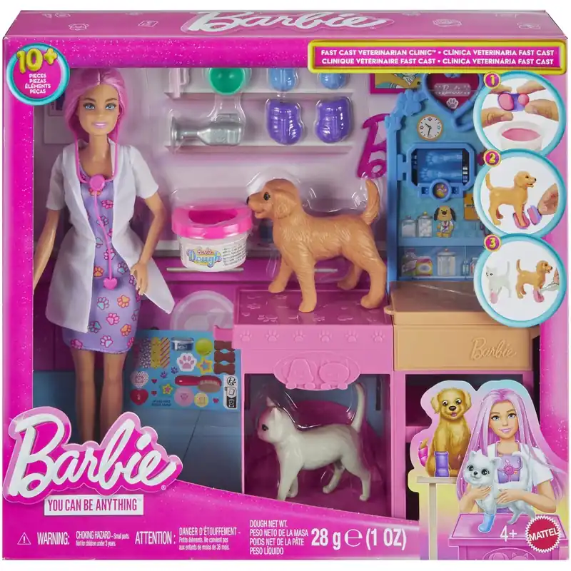 Barbie® Fast Cast Dyrlægeklinik Nedsatt pris