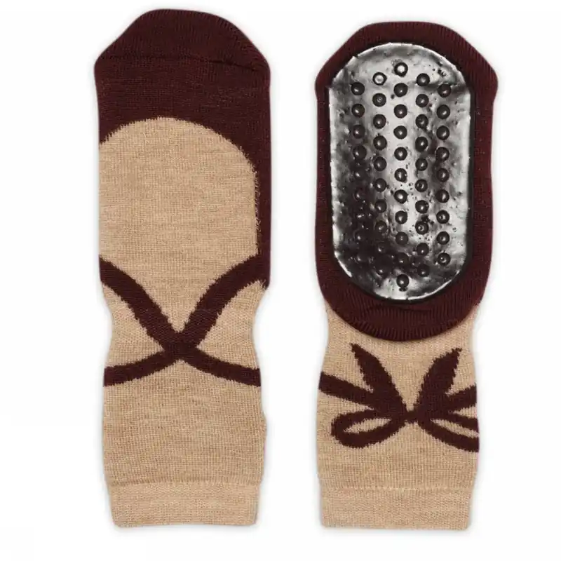 Nyhet Mp Danmark Wine Red Kaia Strumpor Anti-Slip