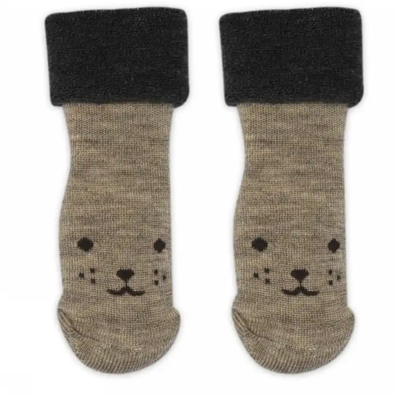 Mp Danmark Light Brown Melange Arven Strumpor Billigare