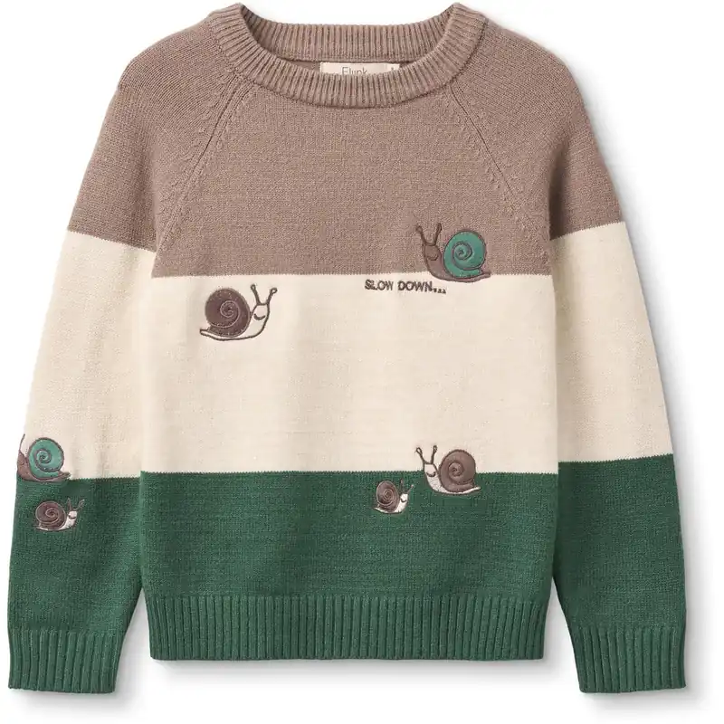 Rea Fliink Pine Bark Stripe Alon Snail Pullover