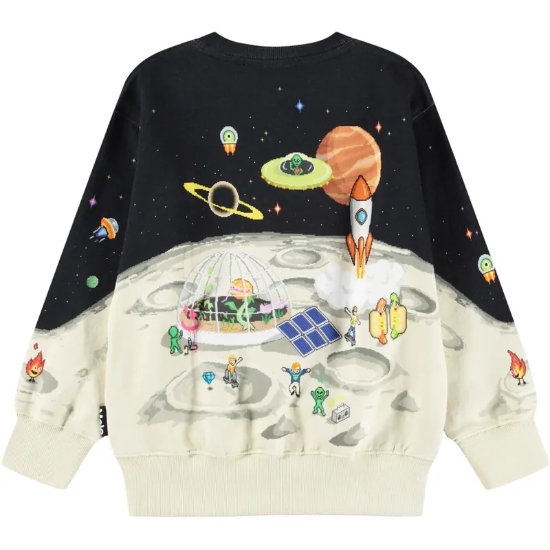 Begränsat antal Molo Pixel Moon Mattis Sweatshirt