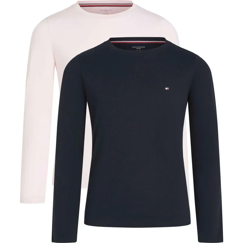 Populärt val Tommy Hilfiger Desert Sky/Light Pink 2 Pk Ls Tee
