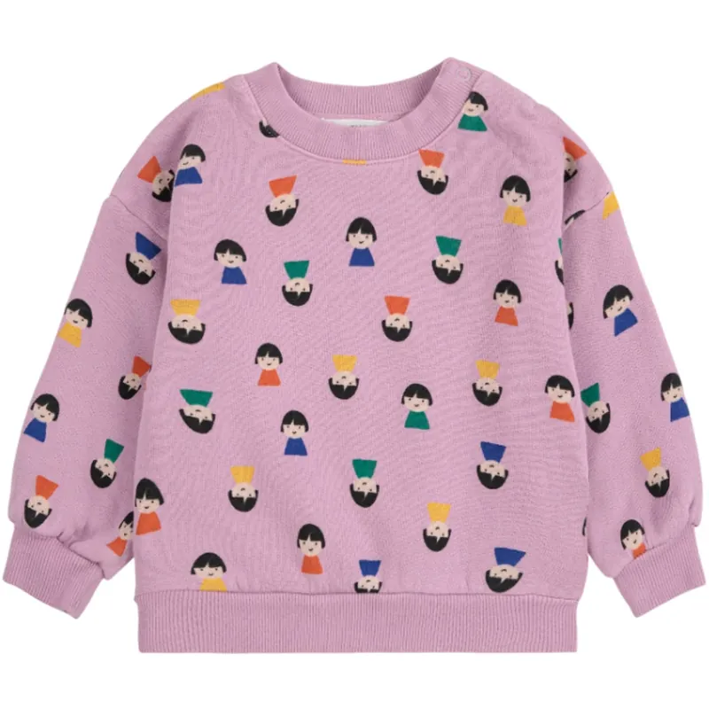 Bobo Choses Lavender Game Pawns All Över Sweatshirt Lågt pris