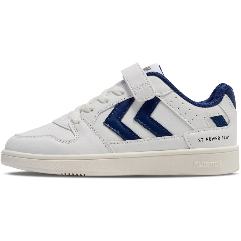 Bästa pris Hummel White/Blue St Power Play Jr Sneakers