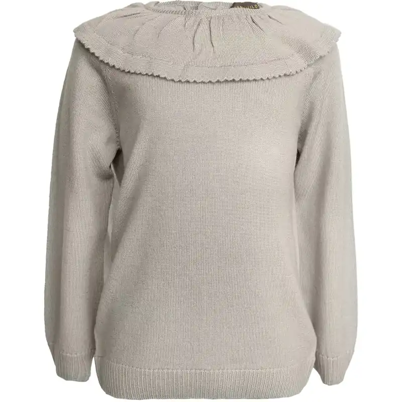 Nedsatt pris Hanevild Cream Oatmeal Lea Blouse, Merino Ull