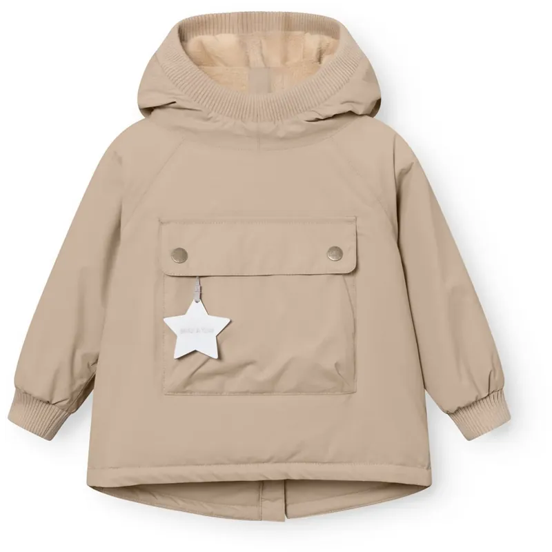 Mini A ture Savannah Tan Matbabywen Fleece Lined Winter Anorak. GRS Rabatter