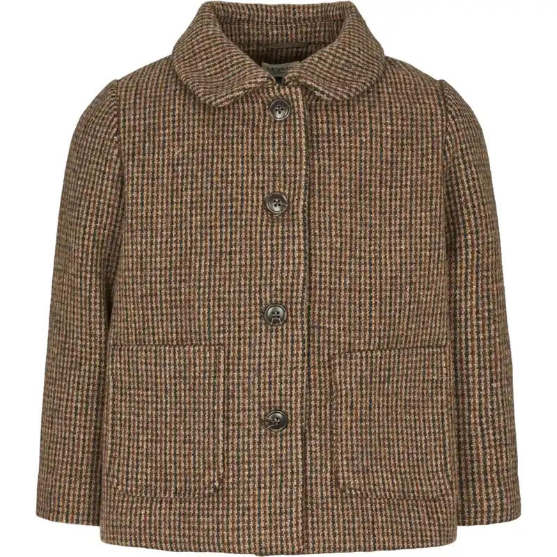MarMar Wool Check Earthy Check Oval Jacka Säker betalning