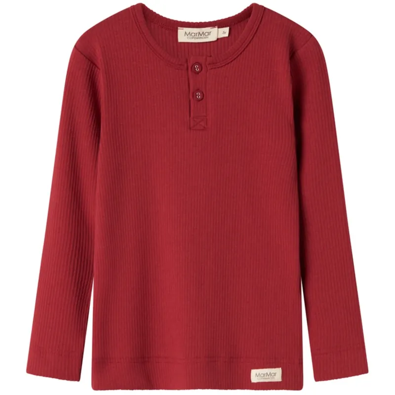MarMar Modal Hibiscus Red Tee LS Sänkt pris