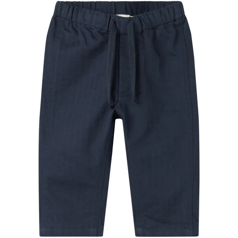 Begränsat erbjudande MarMar Herringbone Twill Pilot Navy Polle Byxor