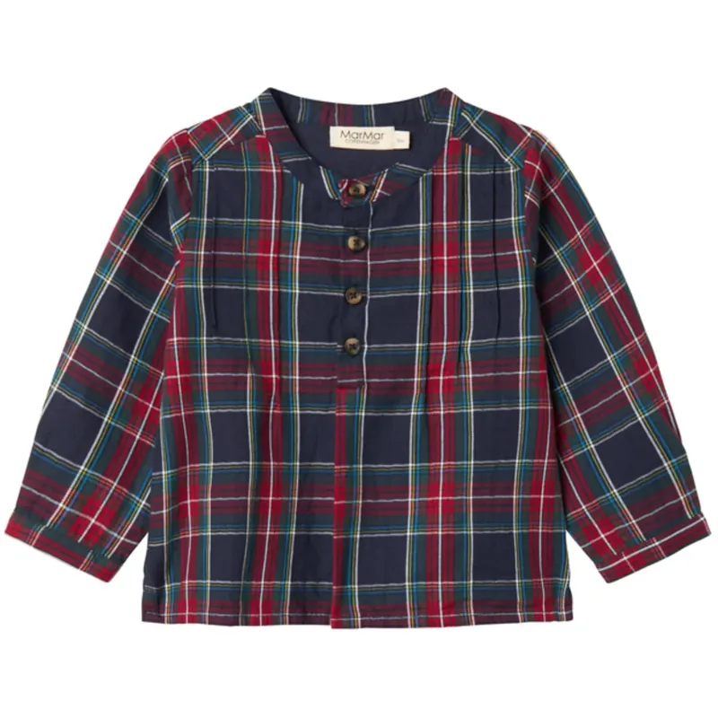 MarMar Check Pilot Navy Check Totoro Skjorta Rabatter