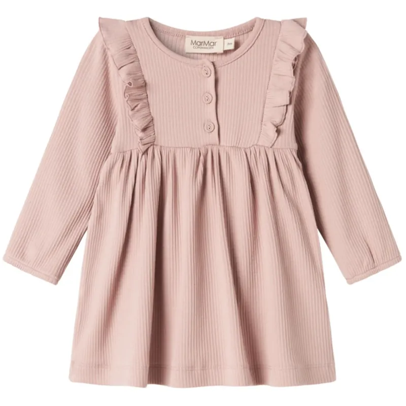 MarMar Modal Faded Rose Rosa Frill Klänning Endast denna vecka