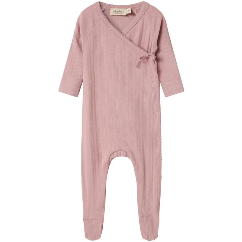MarMar New Born Modal Pointelle Soft Berry Rubetta Onesies Endast denna vecka