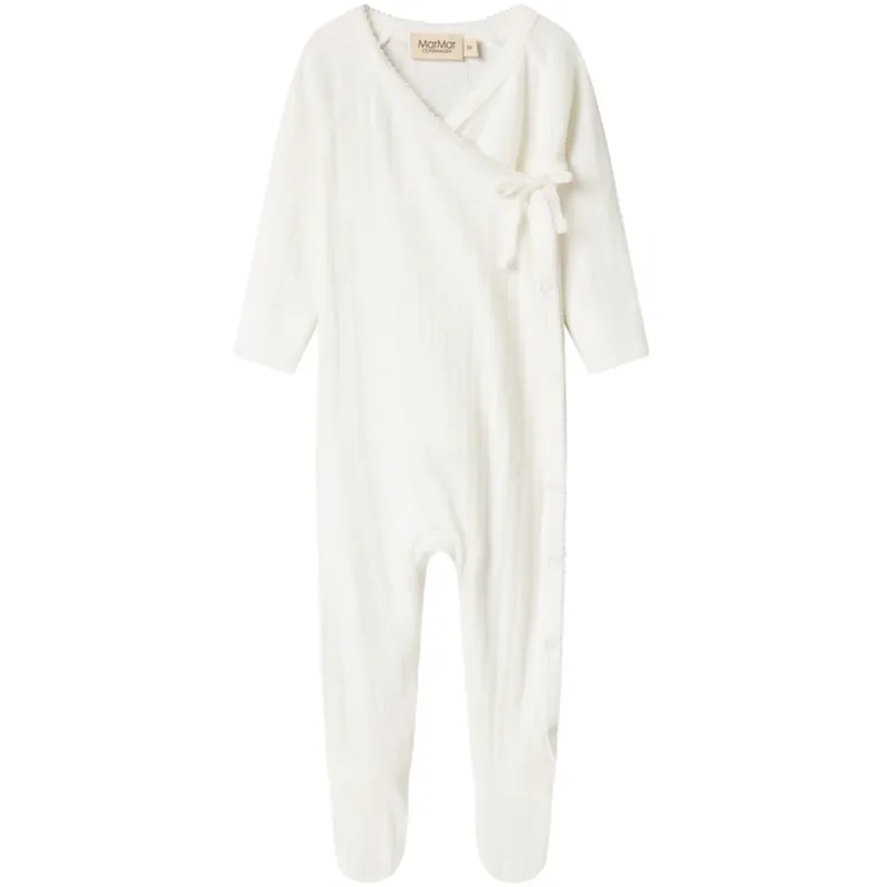 MarMar New Born Modal Pointelle Gentle White Rubetta Onesies Rea