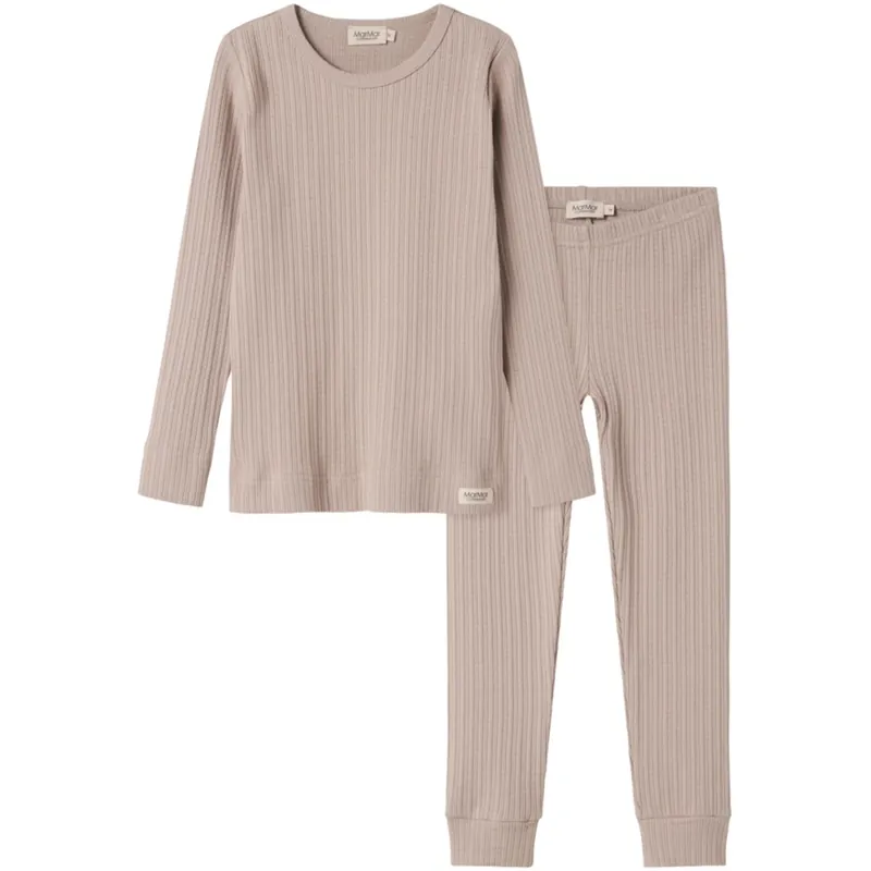 MarMar Modal Pointelle Rib Soft Beige Sovkläder Extra rabatt