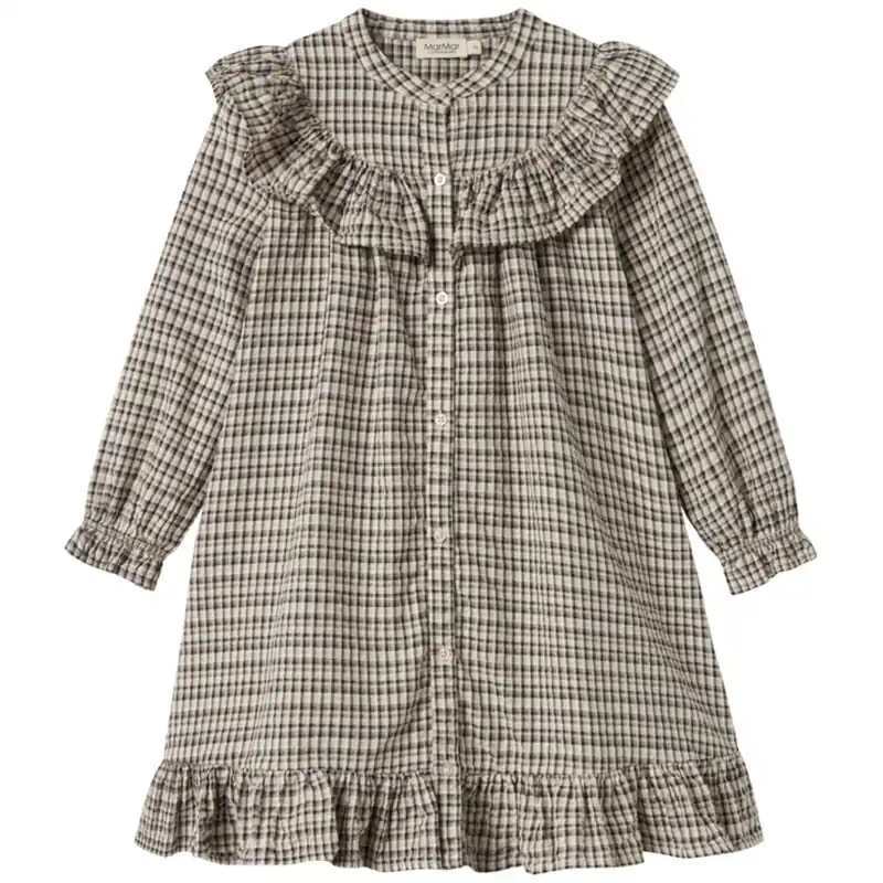 Sänkt pris MarMar Seersucker Check Pilot Navy Check Dalina Klänning